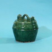 石灣綠釉大茶壺